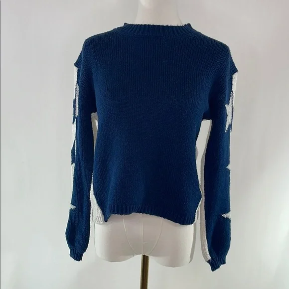 Splendid Blue Star Sweater, XS - Picture 7 of 14
